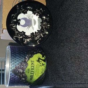 Disney Maleficent Candle with Black and Green Design